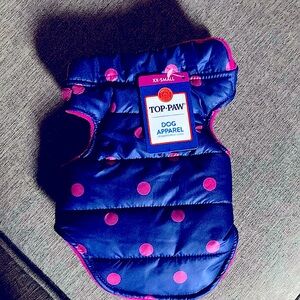 Top Paws puffer jacket for dogs.